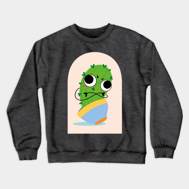 Cactus with Googly Eyes Crewneck Sweatshirt by Genesis